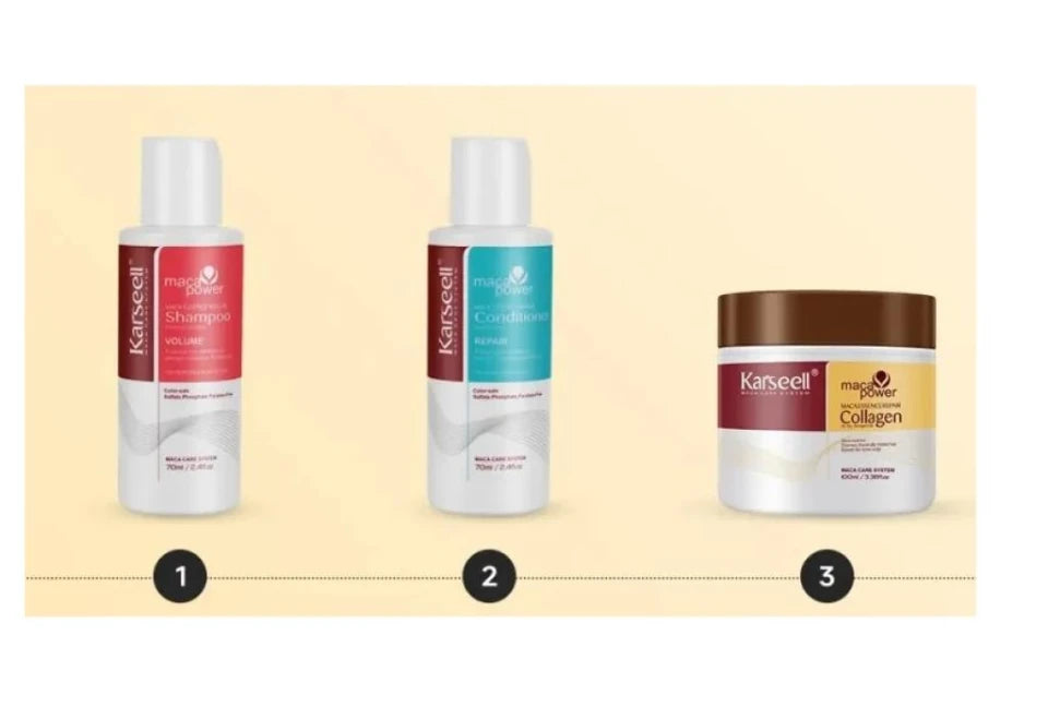 Kit Karseell Mascarilla + Shampoo y Acondicionador
