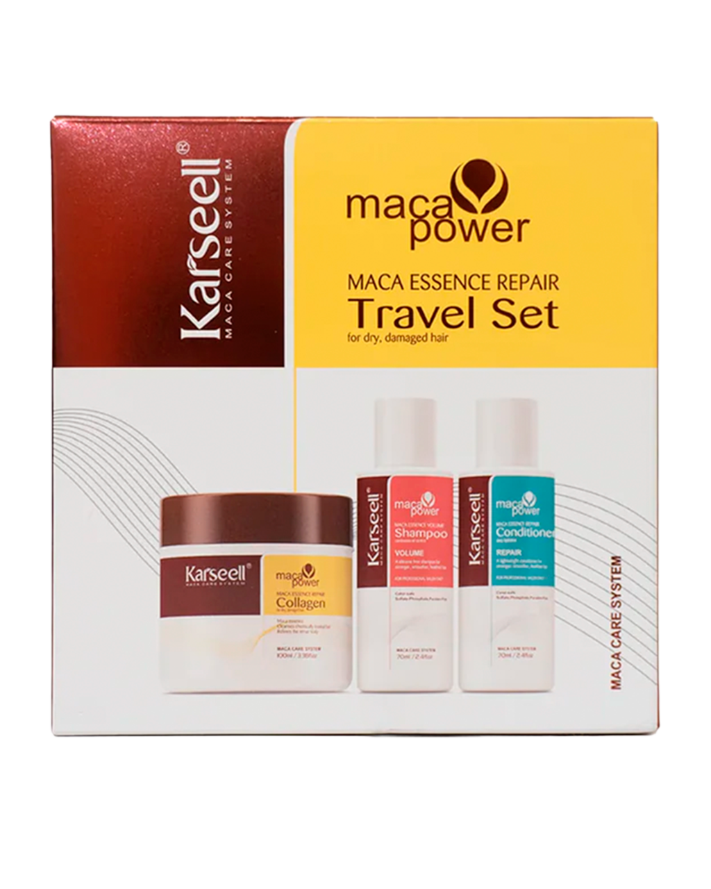 Kit Karseell Mascarilla + Shampoo y Acondicionador