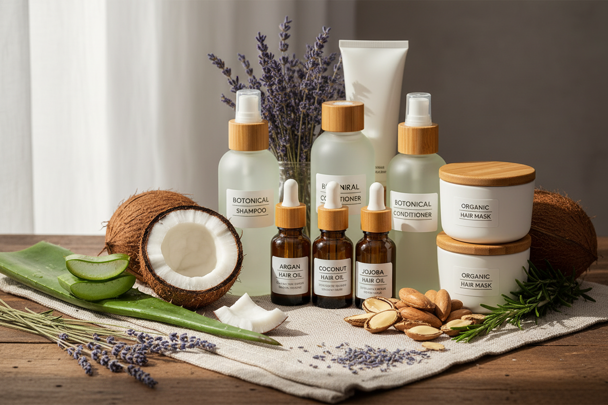 Productos para el cuidado del cabello, naturales